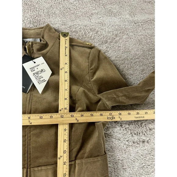 St John Knits Sport Corduroy Fabric Jacket Caramel Size P NWT MSRP $900 - Picture 6 of 16